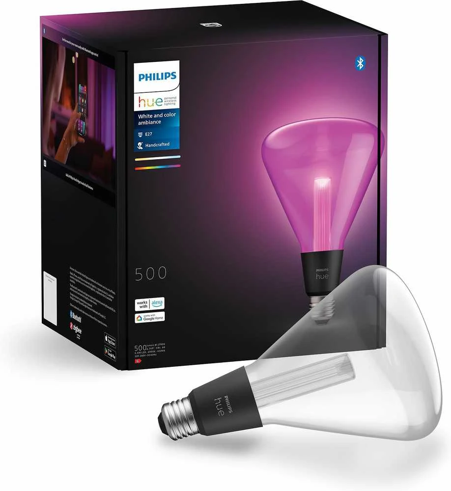 „Philips Hue WCA Lightguide Triangle“ | E27 | 6,8 W | Baltas ir spalvota šviesa
