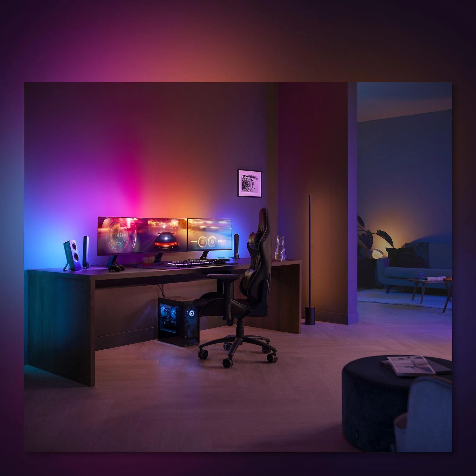 „Philips Hue Play“ gradientinis kompiuteris 3 x 24–27 colių