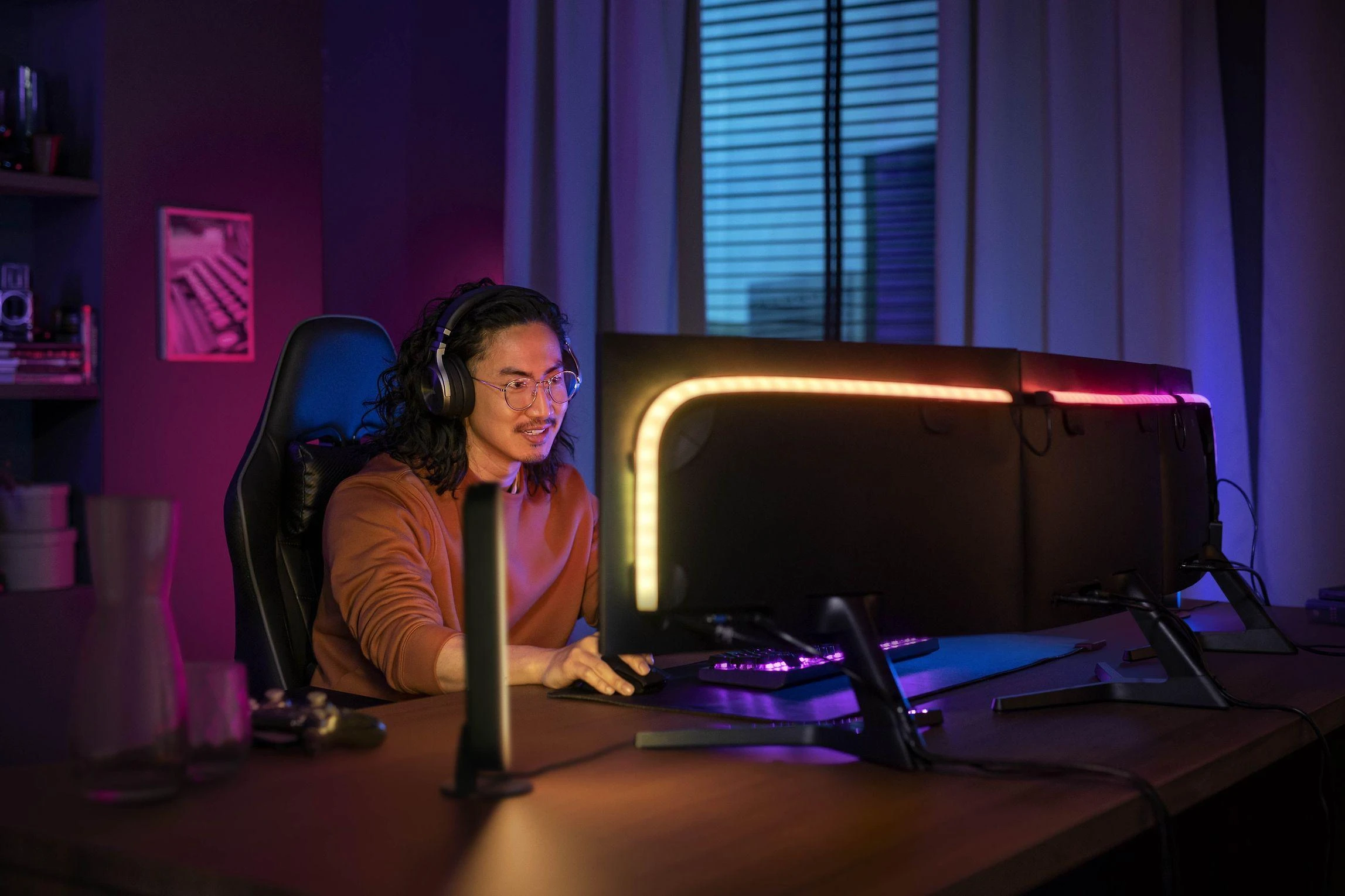 „Philips Hue Play“ gradientinis kompiuteris 3 x 24–27 colių