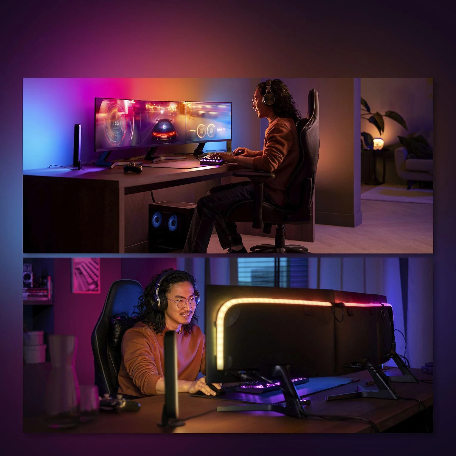 „Philips Hue Play“ gradientinis kompiuteris 3 x 24–27 colių