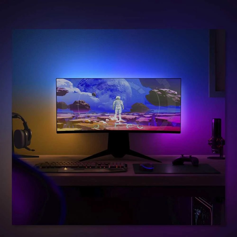 „Philips Hue Gradient PC Lightstrip“ 24–27 colių pradinis rinkinys | 15 W