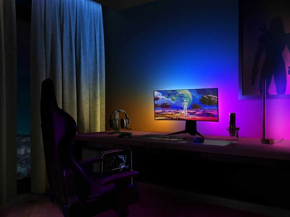 „Philips Hue Gradient PC Lightstrip“ 24–27 colių pradinis rinkinys | 15 W