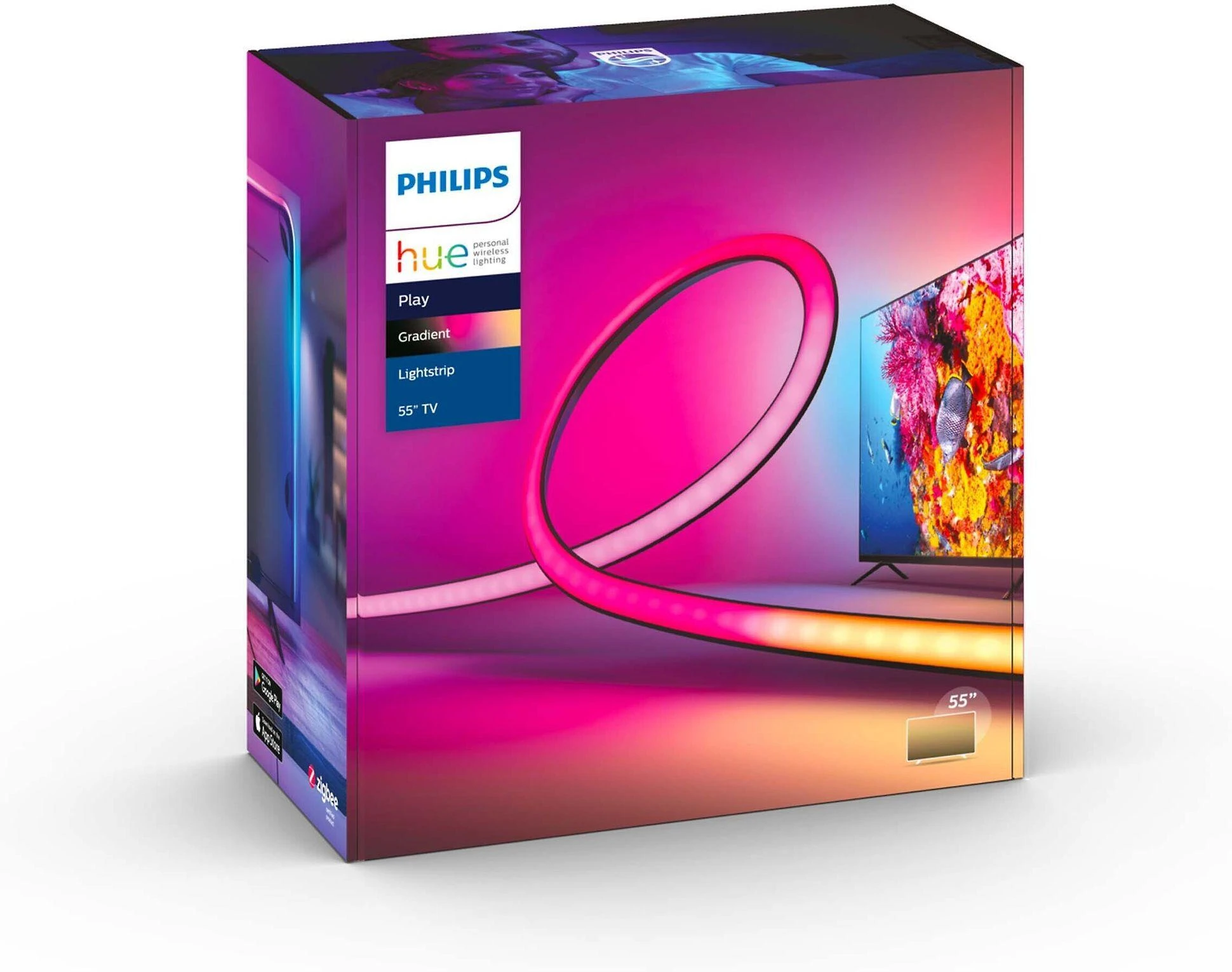 Philips Hue | Šviesos juostos gradientas 55" EU | 20 W | Spalvotas
