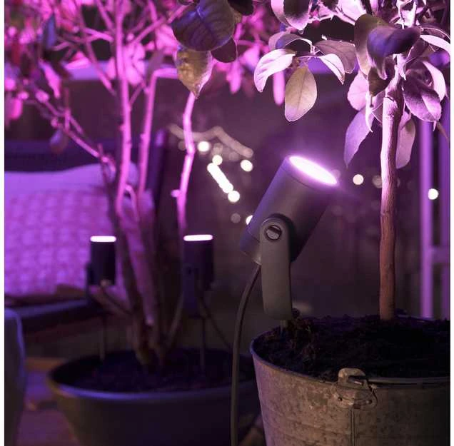Philips Hue Taškinis lauko šviestuvas Lily (Baltas ir spalvotas)