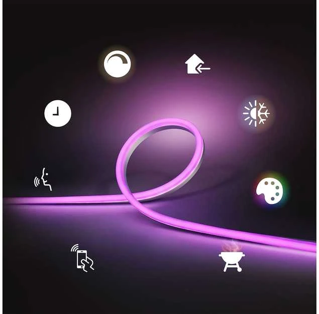LED šviesa PHILIPS Smart Lightstrip19 W|Bluetooth|Balta|929002289002