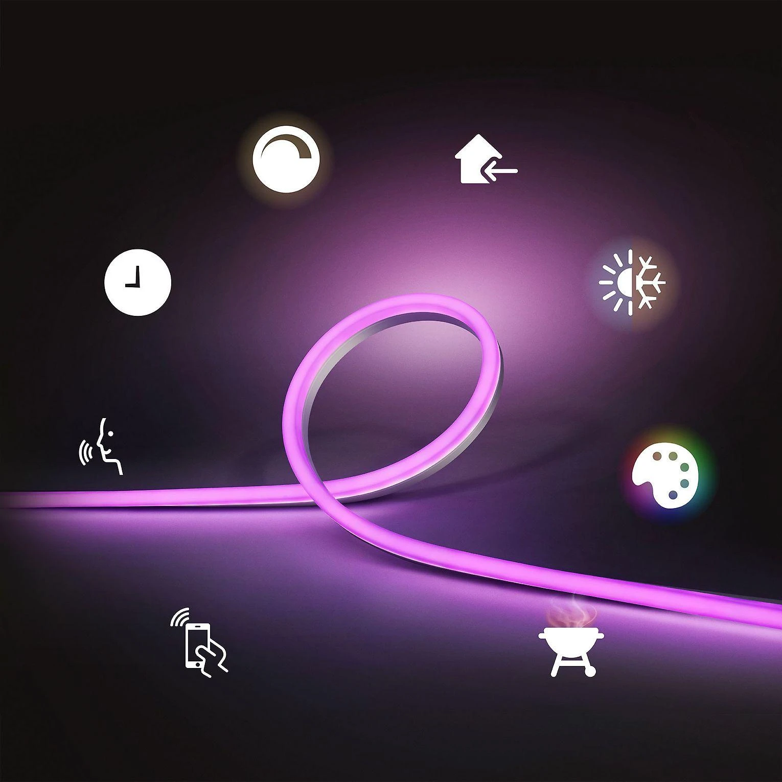 „Philips Hue“ | Šviesos juostelė | „Hue Baltas“ ir spalvų aplinka | 37,5 W | Baltas ir spalvota šviesa