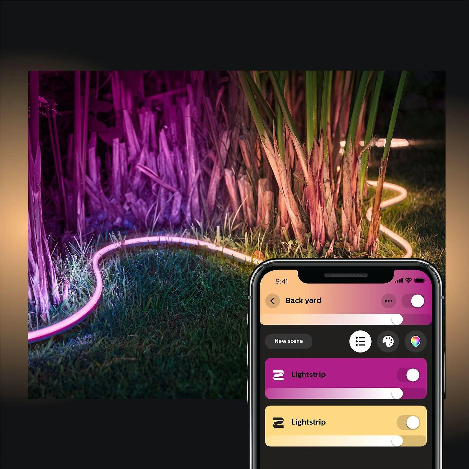 „Philips Hue“ | Šviesos juostelė | „Hue Baltas“ ir spalvų aplinka | 37,5 W | Baltas ir spalvota šviesa