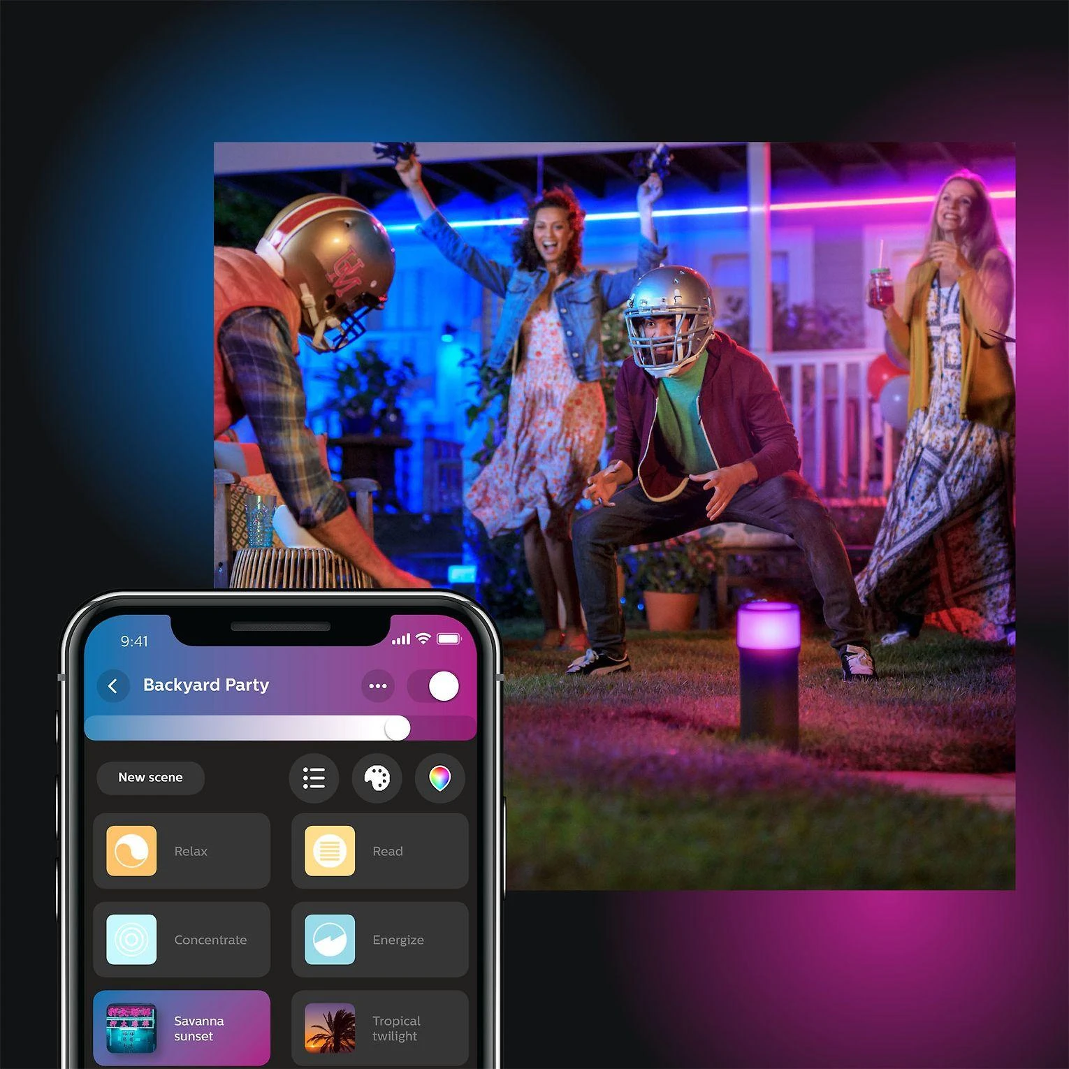 „Philips Hue“ | Šviesos juostelė | „Hue Baltas“ ir spalvų aplinka | 37,5 W | Baltas ir spalvota šviesa