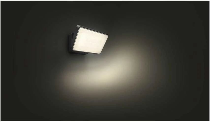 Sieninis šviestuvas „Philips Hue Welcome Outdoor Floodlight“ | Šiltas baltas