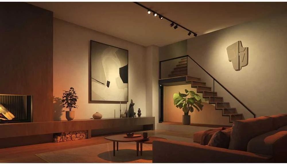Philips Hue Perifo cilindrinis prožektorius juodas