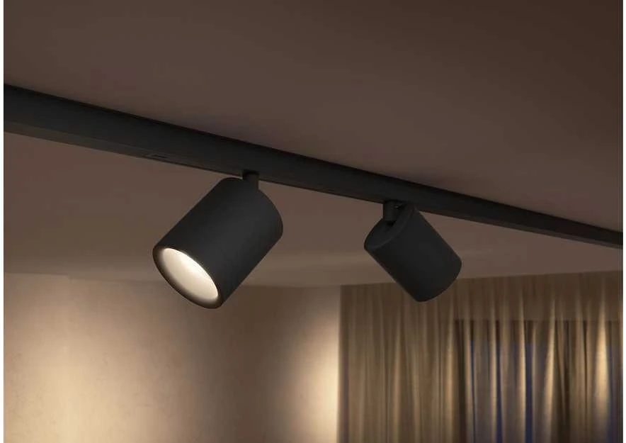 Philips Hue Perifo cilindrinis prožektorius juodas