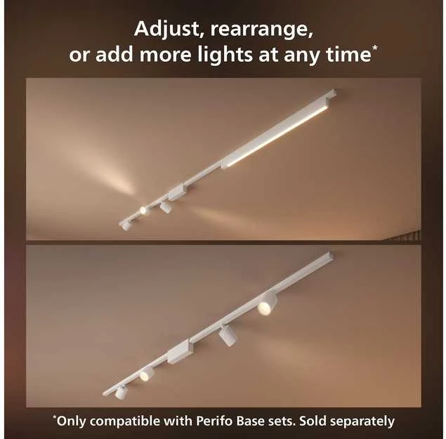 Philips Hue Perifo cilindrinis prožektorius juodas