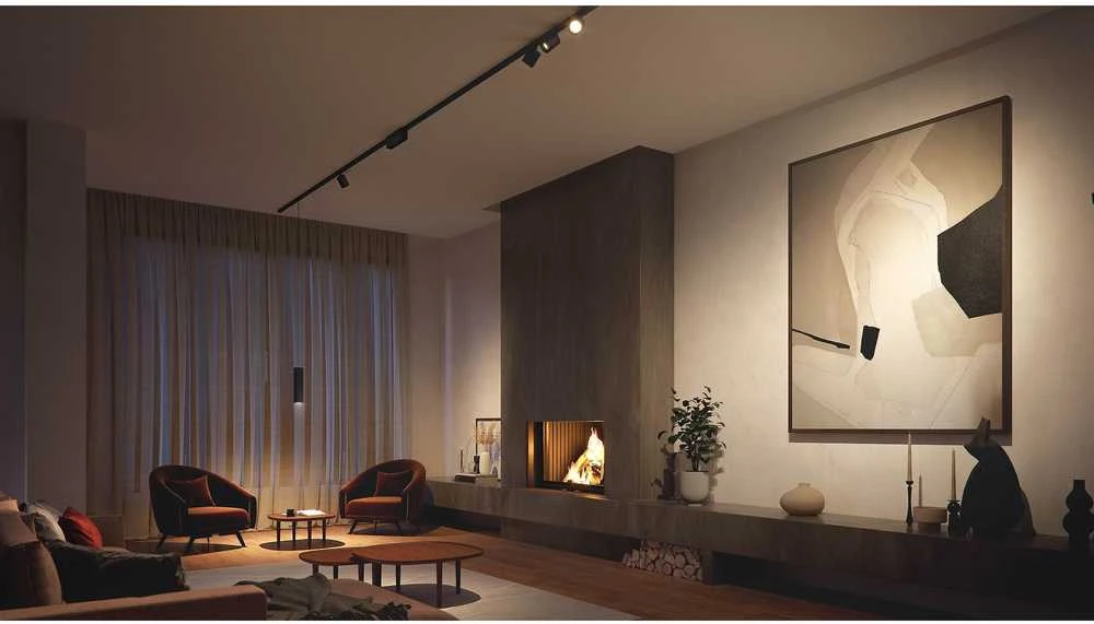 Philips Hue Perifo cilindrinis prožektorius juodas