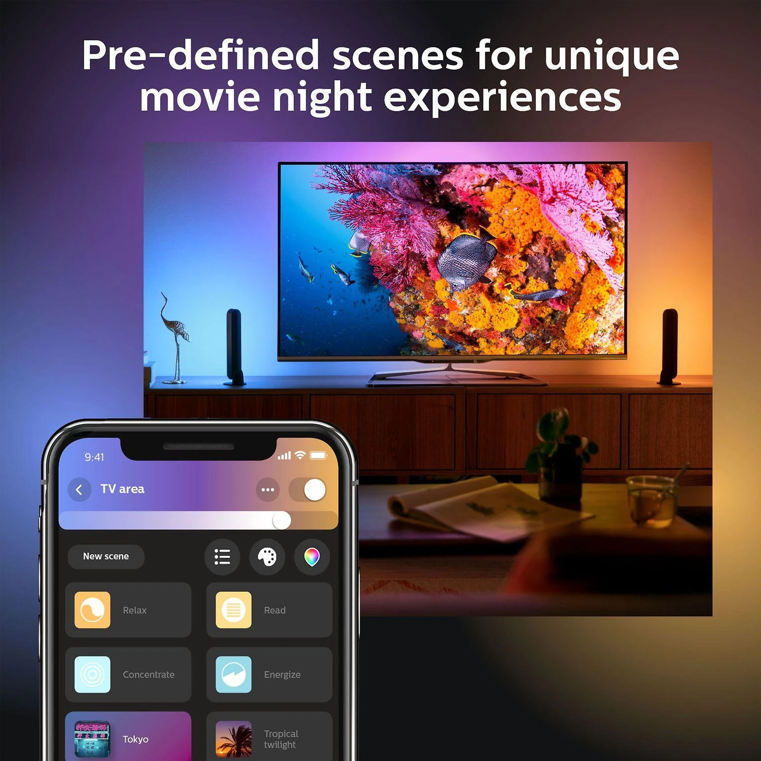 Philips Hue Šviestuvų juostos Play ilginamosios sekcijos komplektas (Baltas ir spalvotas)