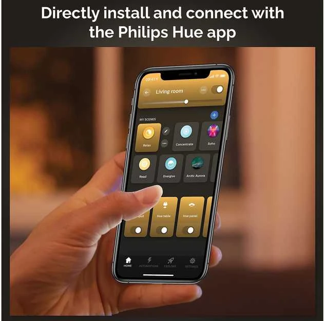 Lubinis šviestuvas Philips Hue Baltas Ambiance Runner Deckenleuchte baltas + Dimmschalter • 3er-Spot