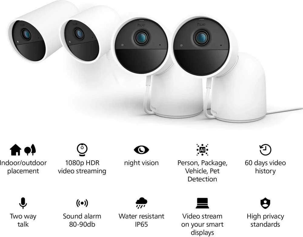 „Philips Hue“ | Saugi laidinė stalinė kamera | Kulka | IP65