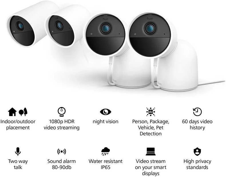 „Philips Hue“ | Saugi laidinė stalinė kamera | Kulka | IP65