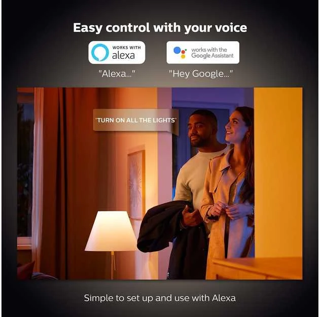 Išmanaus apšvietimo rinkinys Philips Hue 3x E27 lemputės + reguliatoriaus jungiklis