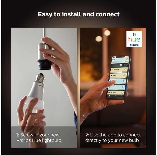 Išmanaus apšvietimo rinkinys Philips Hue 3x E27 lemputės + reguliatoriaus jungiklis
