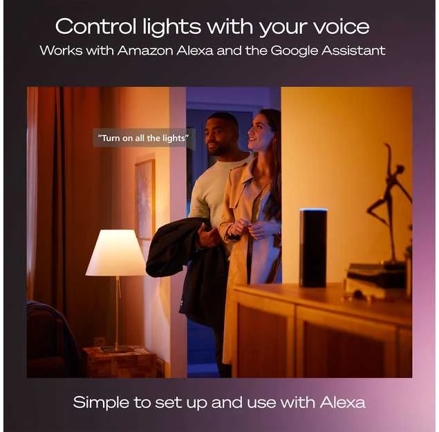 „Philips Hue Bridge Pro“ + 3 x E27 + šviesos reguliatorius