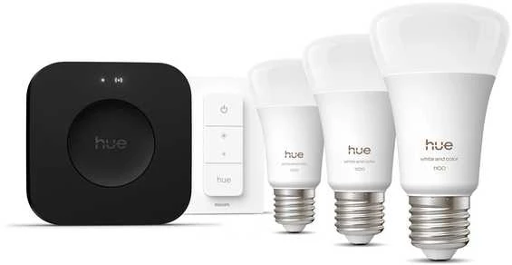 „Philips Hue Bridge Pro“ + 3 x E27 + šviesos reguliatorius