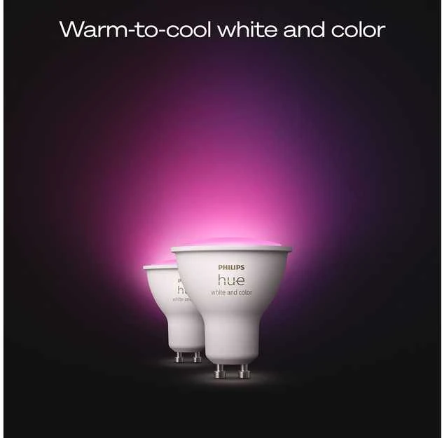 Nezatříděno „Philips Hue Bridge Pro“ + 3 x GU10 + šviesos reguliatorius