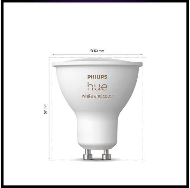 Nezatříděno „Philips Hue Bridge Pro“ + 3 x GU10 + šviesos reguliatorius
