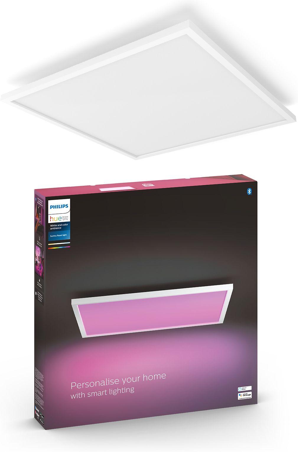 Lubinis šviestuvas Philips Hue Surimu kvadratinis skydelis | 100 W | Baltas ir spalva 2000-6500 Atspalvis Baltas Color Ambiance | Bluetooth