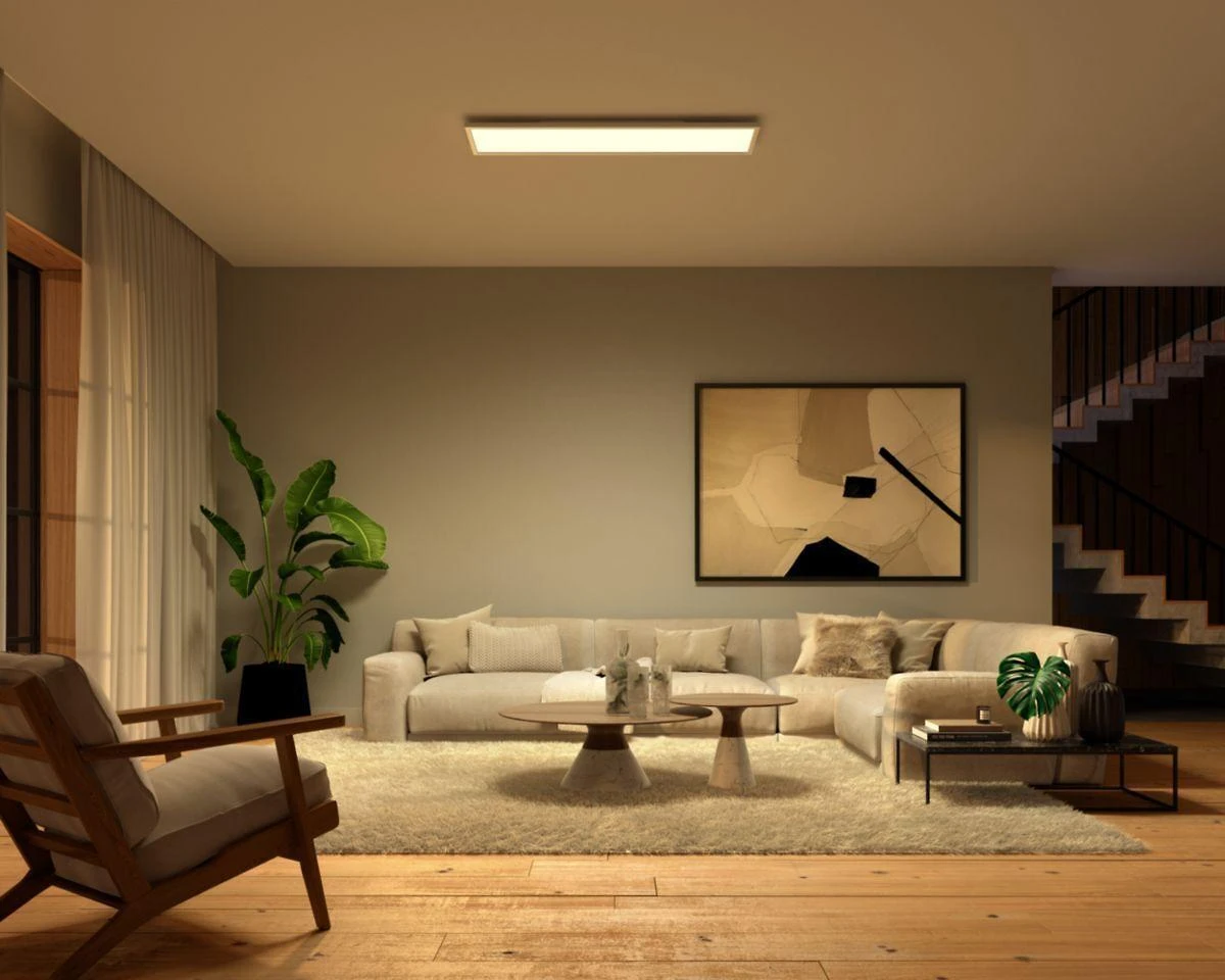 Lubinis šviestuvas „Philips Hue Surimu“ stačiakampis skydelis | 100 W | Baltas ir spalva 2000-6500 Atspalvis Baltas Color Ambiance | Bluetooth