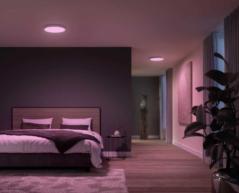 Lubinis šviestuvas Lampa sufitowa Signify Philips Hue Baltas & Col. Amb. Panel apvalus Surimu Baltas