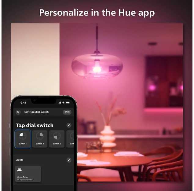 „Philips Hue“ | Baltas liečiamasis jungiklis | Baltos