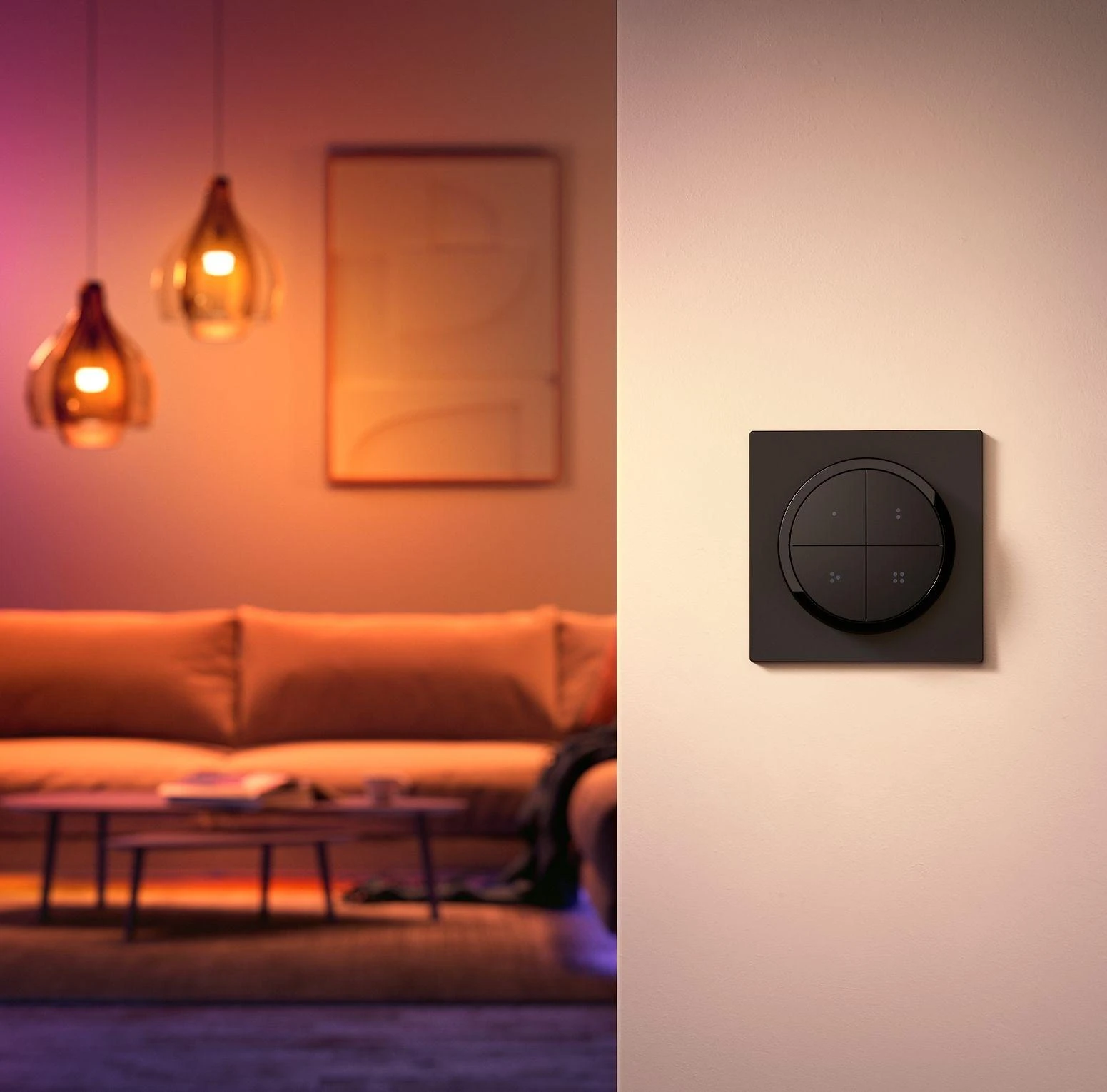 Philips Hue | Tap dial switch juodas | Juodas