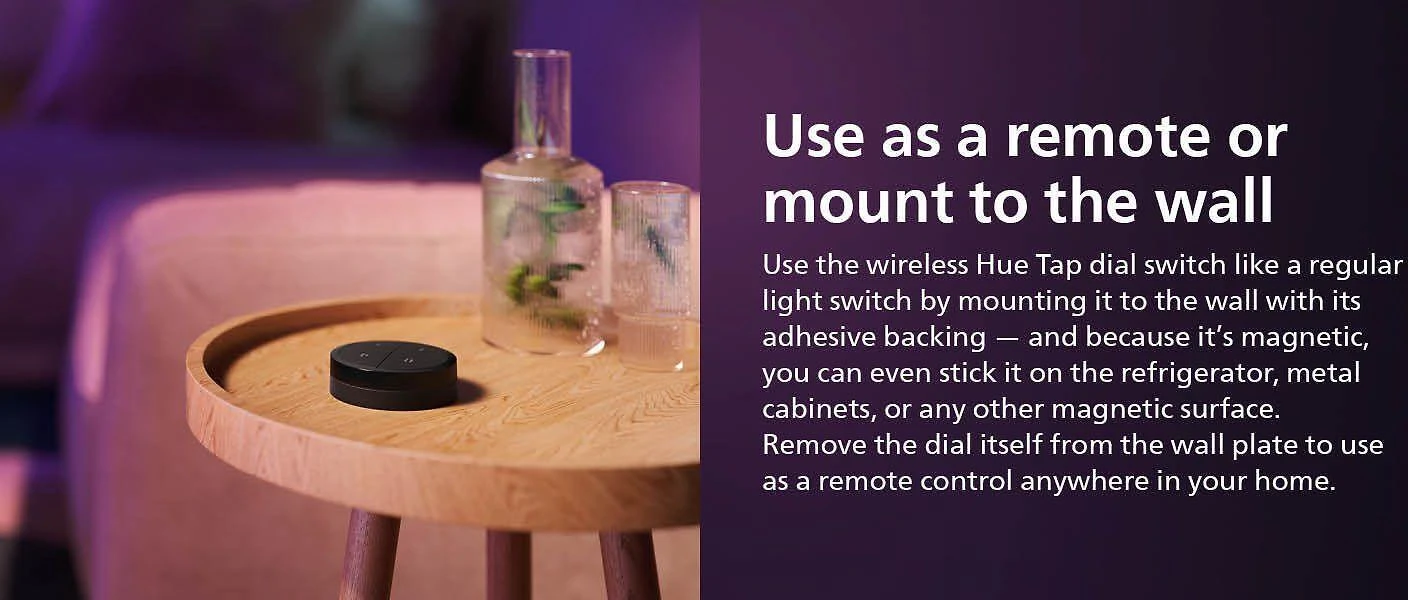 Philips Hue | Tap dial switch juodas | Juodas