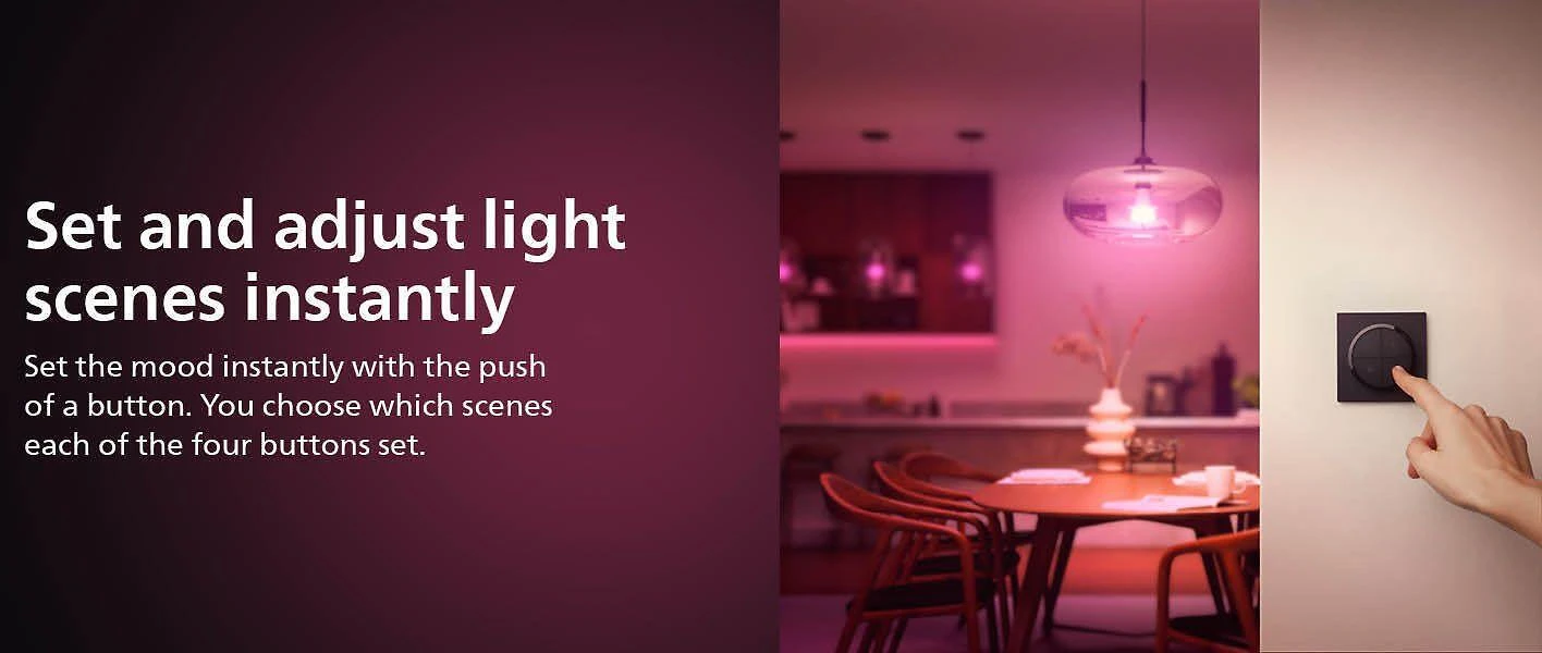 Philips Hue | Tap dial switch juodas | Juodas