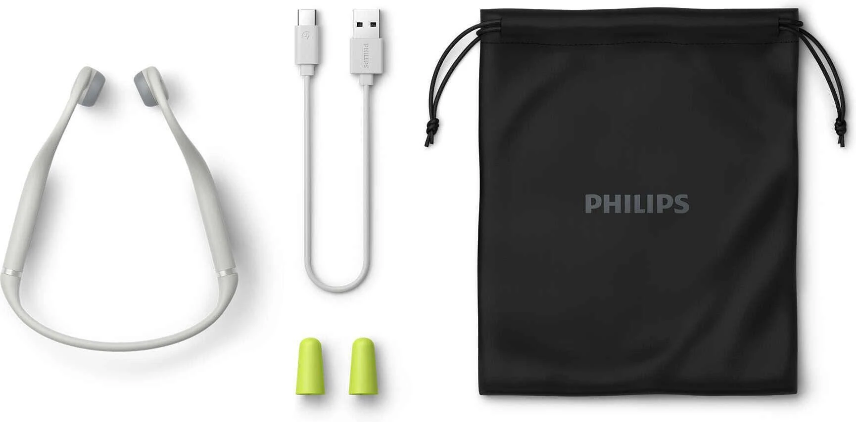 Philips vaikiškos ausinės su krovimo laidu ir krepšeliu