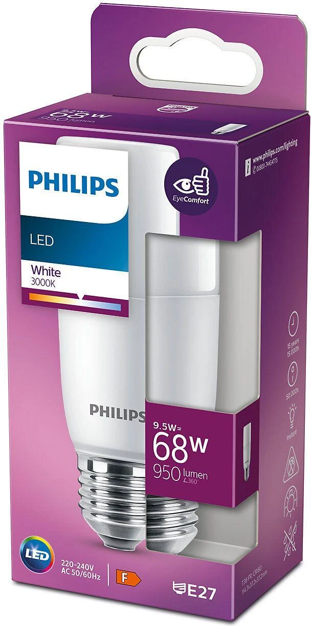 Lemputė Philips LED, ST64, 3000 °K, E27, 9.5 W, 950 lm