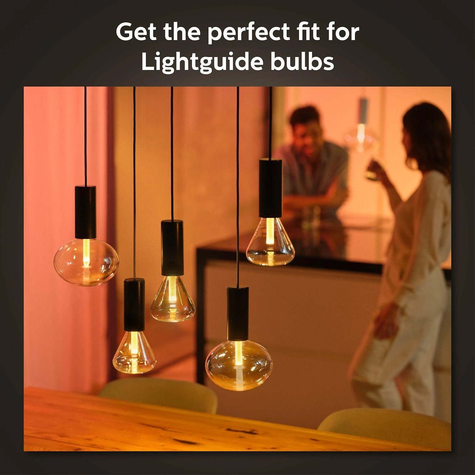 Philips Hue E27 pakabinamas šviestuvas Lightguide lemputėms