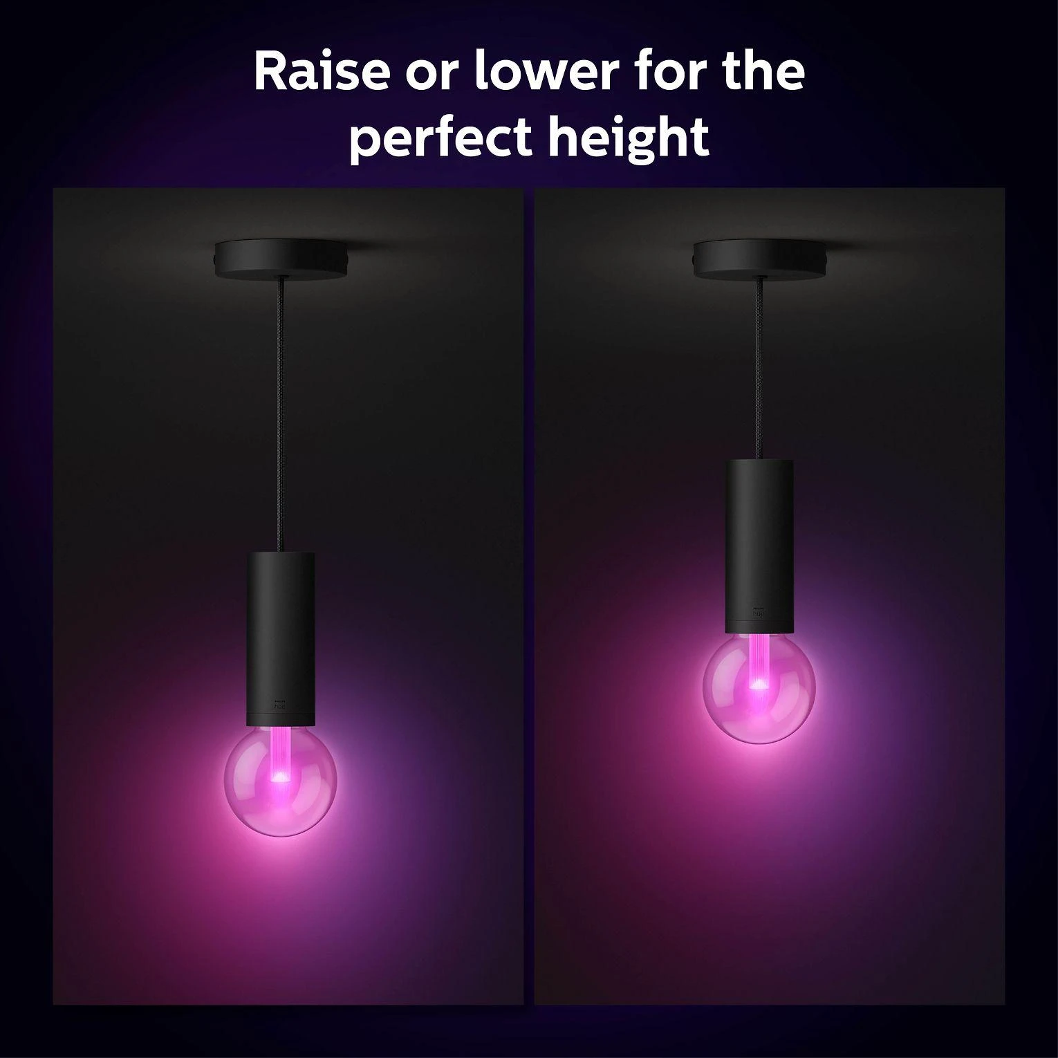 Philips Hue E27 pakabinamas šviestuvas Lightguide lemputėms