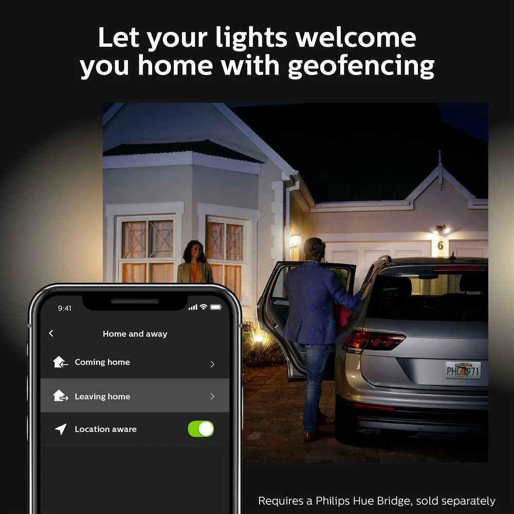 Philips Hue Taškinis lauko šviestuvas Lily (Baltas ir spalvotas)