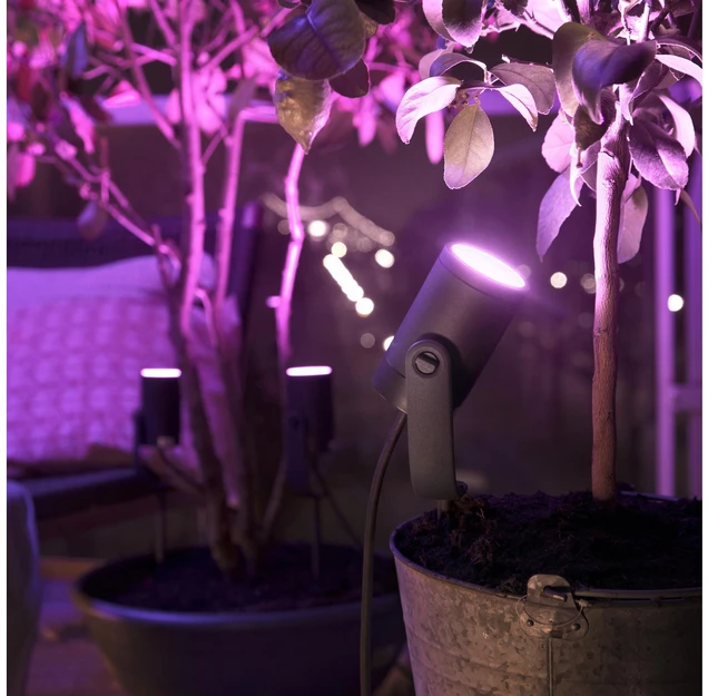 Philips Hue Taškinis lauko šviestuvas Lily (Baltas ir spalvotas)
