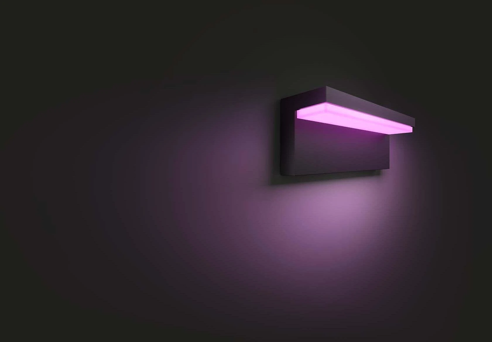 Sieninis šviestuvas Philips Hue Nyro kinkiet juodas 1x13.5 W