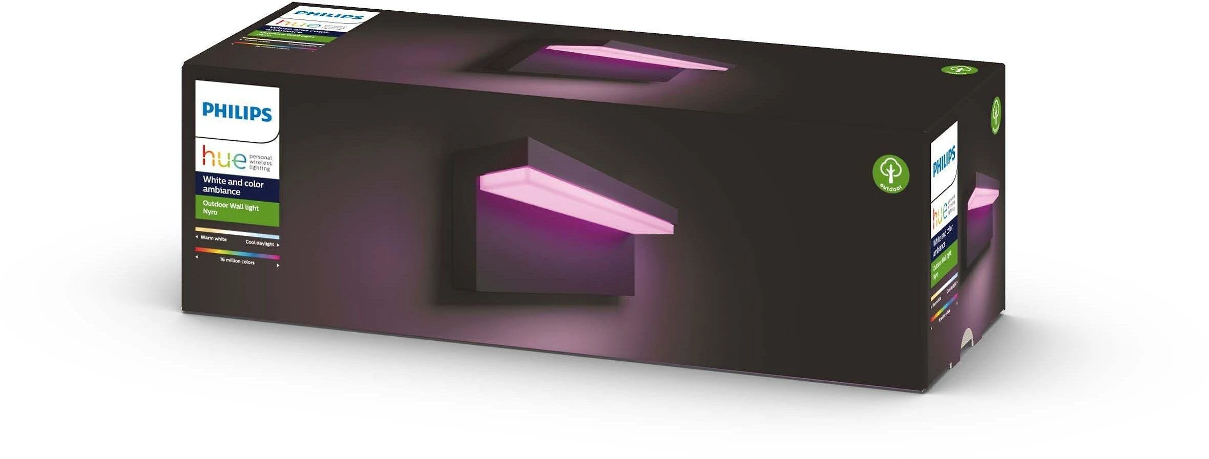 Sieninis šviestuvas Philips Hue Nyro kinkiet juodas 1x13.5 W