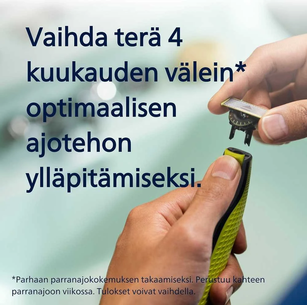 Atsarginiai peiliukai Philips QP420/50, Žalios spalvos