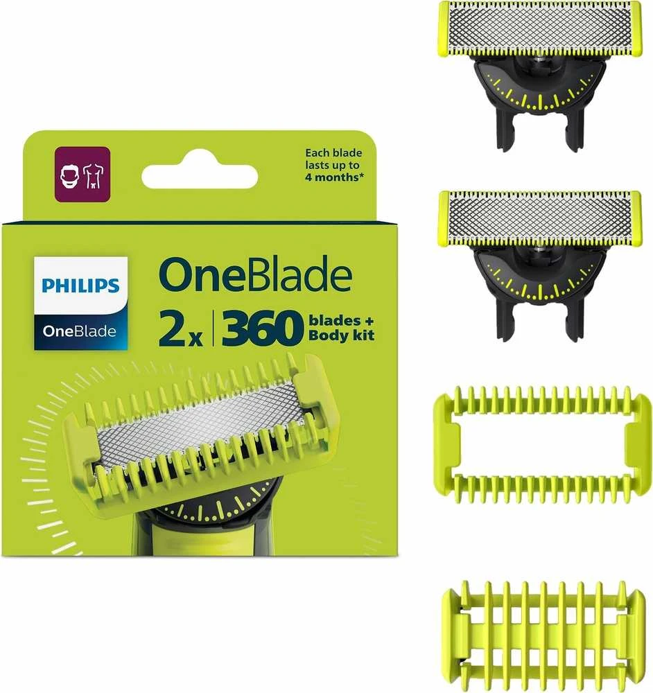 PHILIPS ONEBLADE FACE&BODY 360 VAIHTOTERÄT, 2-PACK