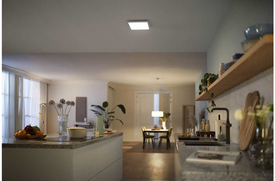 Lubinis šviestuvas Philips Panel LED CL560 -kattovalaisin, neliö, valkoinen, 1200 lm, 4000K