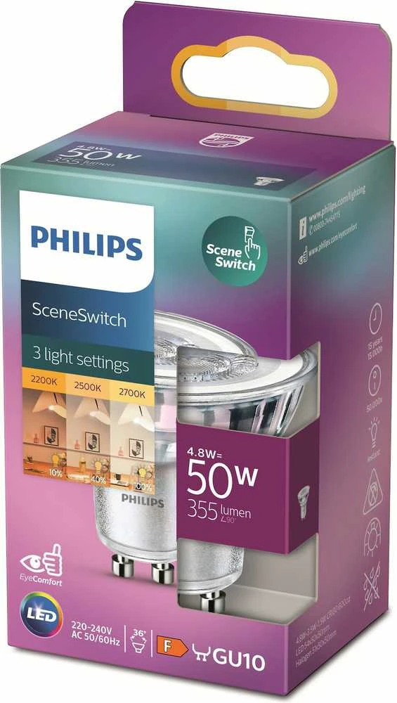 Philips LED PAR16 36O 1.5-3.5-5W GU10 WW345