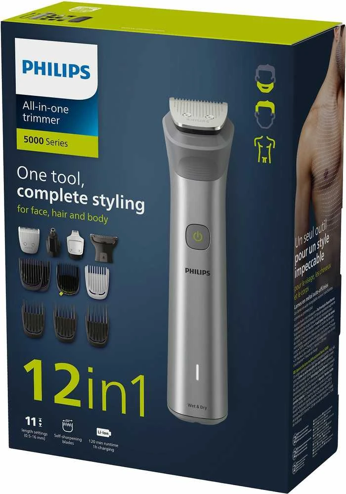 Philips Daugiafunkcis kūno ir veido skustuvas All-in-One Trimmer 5000 serija (MG5940/15)