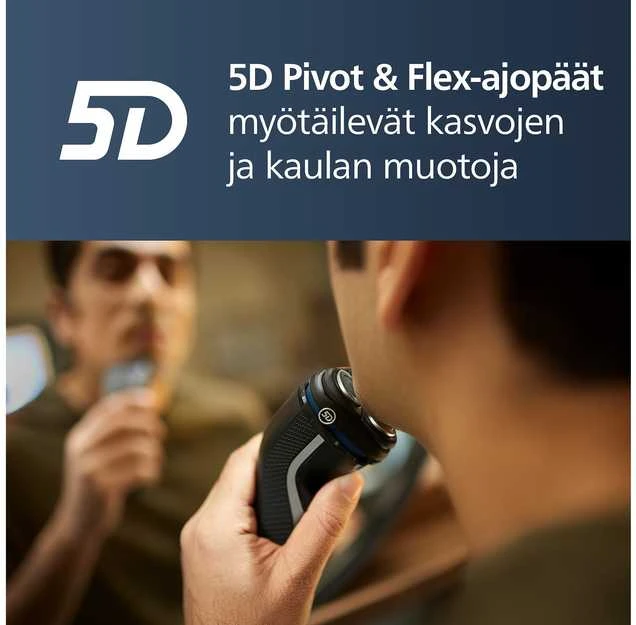 Drėgnojo ir sausojo skutimo elektrinė barzdaskutė Philips Shaver 3000 Series S3143/00