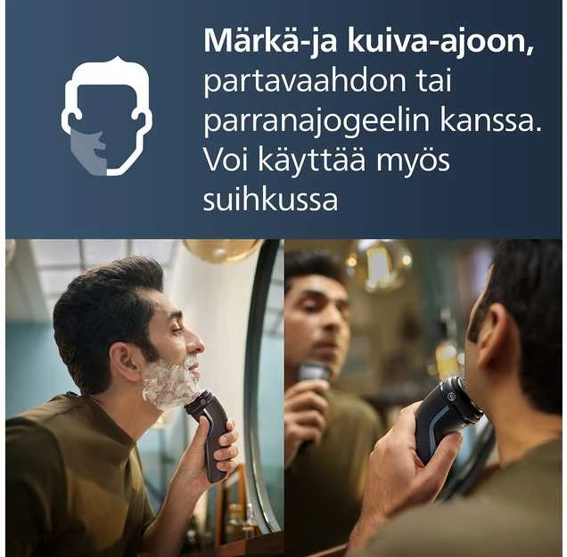 Barzdaskutė Philips 3000 S3243/12 mėlyna