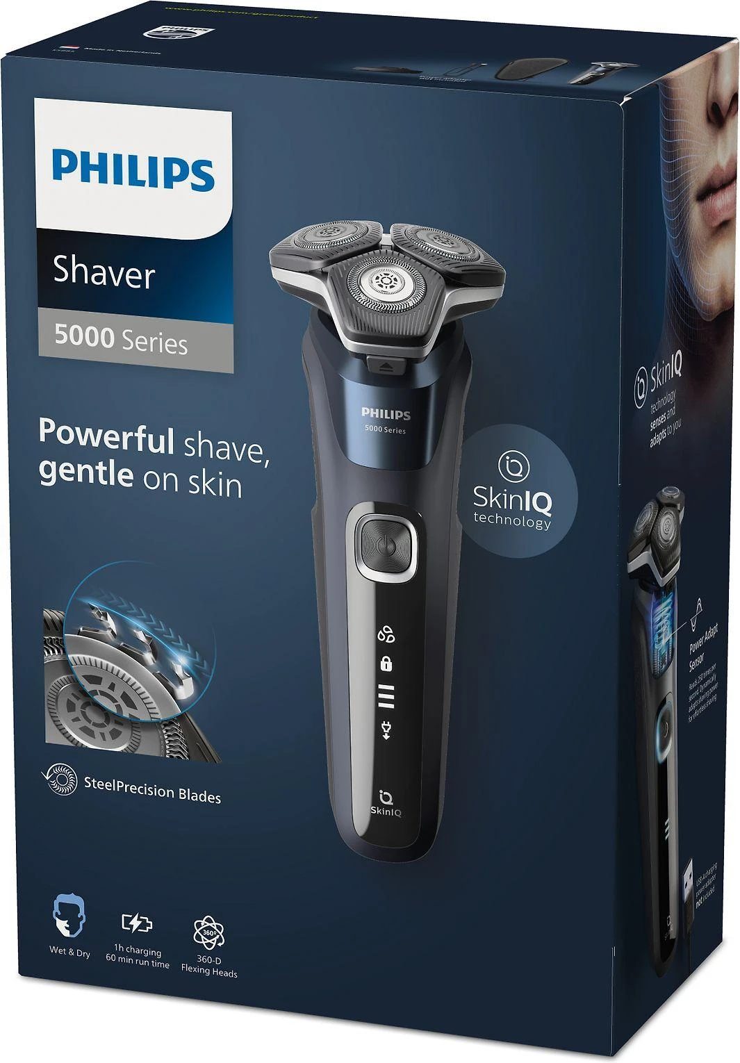 Philips Series 5000 drėgno ir sauso skutimo elektrinė barzdaskutė S5885/35